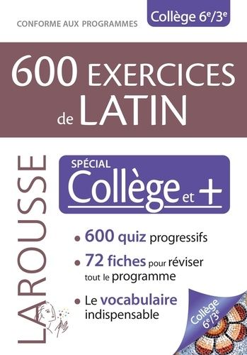 Emprunter 600 exercices de latin. Spécial Collège livre