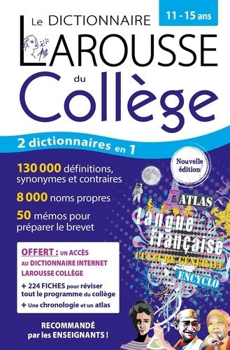 Emprunter Le dictionnaire Larousse du Collège livre