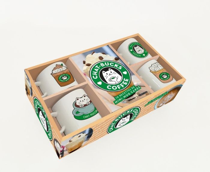 Emprunter Chat-bucks Coffee 10 recettes de mini-mug cakes. Coffret avec 4 mini-tasses en céramique livre