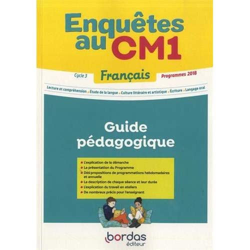 Emprunter Français Enquêtes au CM1. Guide pédagogique livre