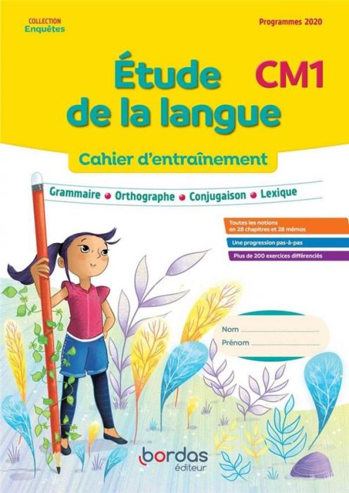 Emprunter Etude de la langue CM1. Cahier d'entraînement, Edition 2022 livre