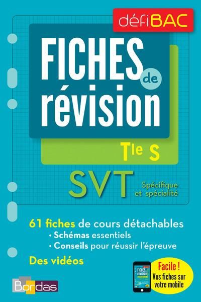 Emprunter SVT spécifique et spécialité Tle S. Fiches de révision, Edition 2017 livre