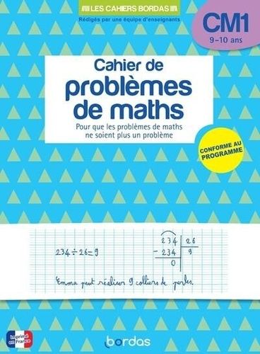 Emprunter Cahier de problèmes de maths CM1. Conforme au programme livre