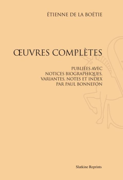 Emprunter OEUVRES COMPLETES. PUBLIEES AVEC NOTICE, VARIANTES, NOTES ET INDEX PAR PAUL BONNEFON (1892) livre