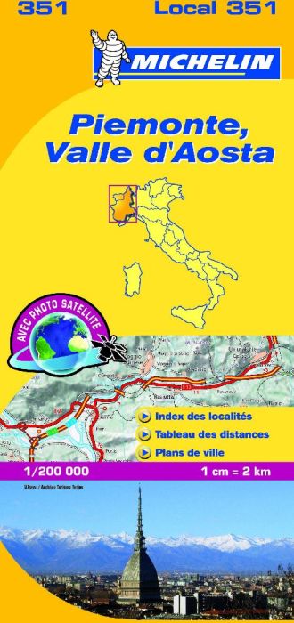 Emprunter PIEMONTE - VAL AOSTA 11351 CARTE ' LOCAL ' ( ITALI livre