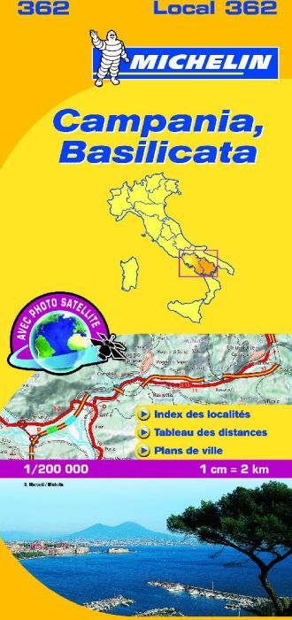 Emprunter CAMPANIA 11362 CARTE ' LOCAL ' ( ITALIE ) MICHELIN livre