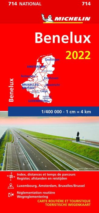 Emprunter 714 Benelux 2022 1:400000 livre