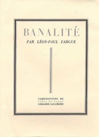 Emprunter Banalité livre