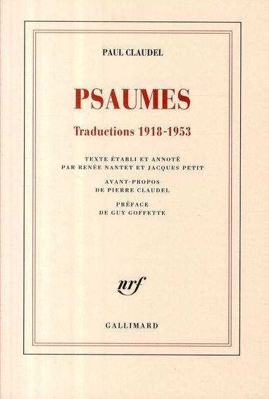 Emprunter Psaumes. Traductions 1918-1953 livre