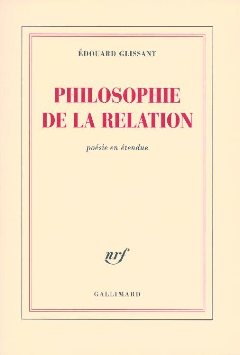 Emprunter Philosophie de la relation. Poésie en étendue livre