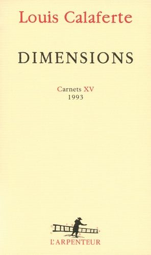 Emprunter Dimensions . Carnets XV, 1993 livre