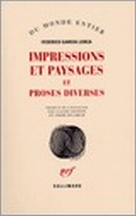 Emprunter Impressions et paysages. Et proses diverses livre