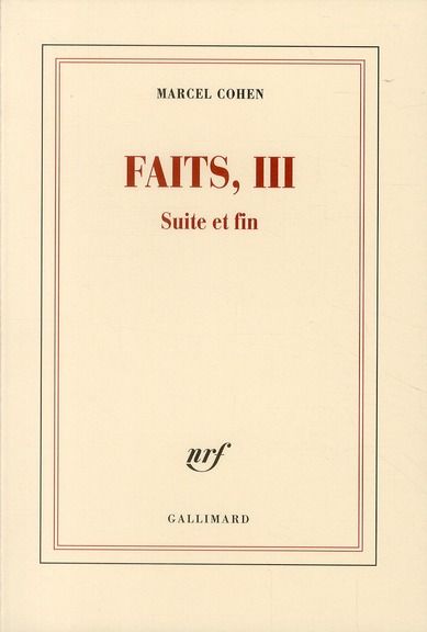 Emprunter Faits Tome 3 : Suite et fin livre