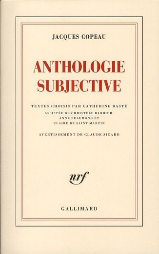 Emprunter Une anthologie subjective livre