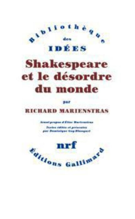 Emprunter Shakespeare et le désordre du monde livre