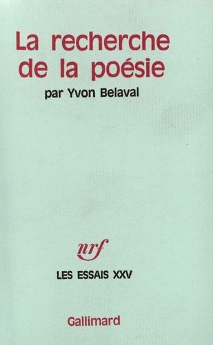 Emprunter La recherche de la poésie livre