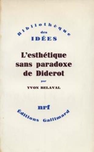 Emprunter L'Esthétique sans paradoxe de Diderot livre