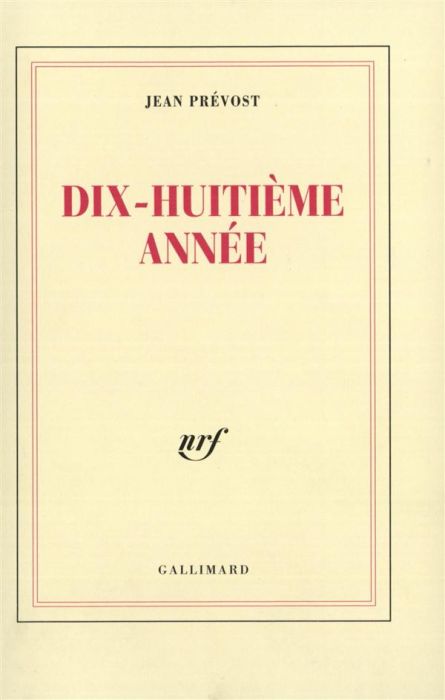 Emprunter Dix-huitième année livre