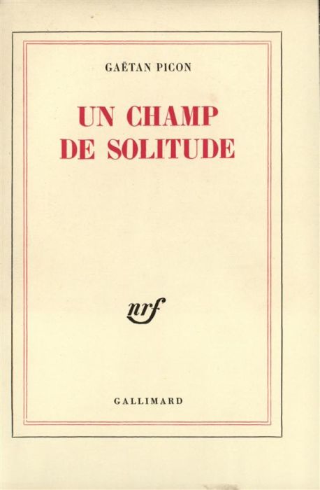 Emprunter Un champ de solitude livre