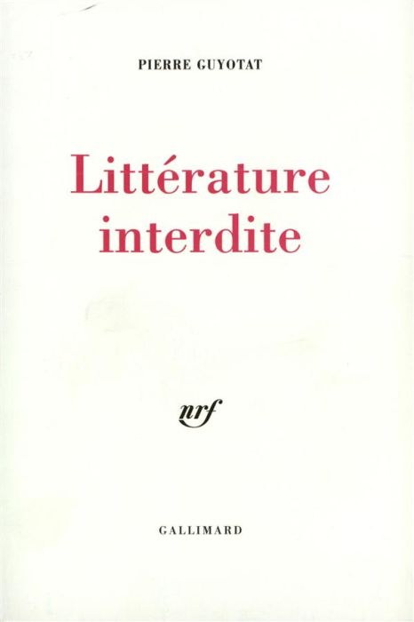 Emprunter Littérature interdite livre