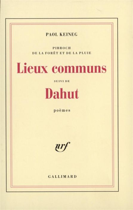 Emprunter Lieux communs suivi de Dahut livre