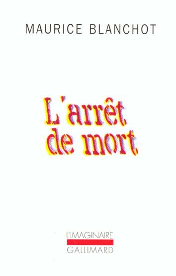 Emprunter L'arrêt de mort livre