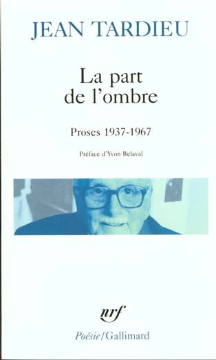 Emprunter LA PART DE L'OMBRE. Proses 1937-1967 livre