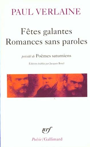 Emprunter Fêtes galantes %3B Romances sans paroles. Précédé de Poèmes saturniens livre