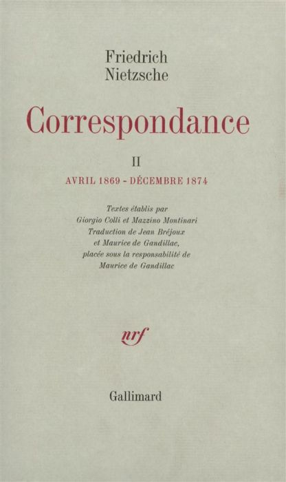 Emprunter Correspondance. Tome 2, Avril 1869-décembre 1874 livre