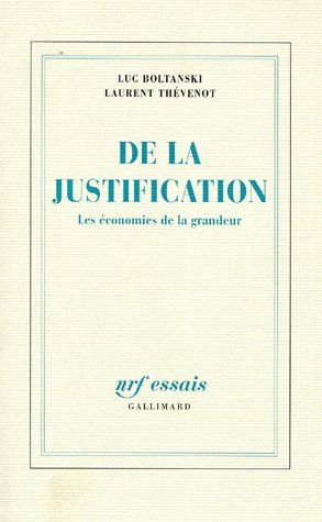 Emprunter De la justification. Les économies de la grandeur livre