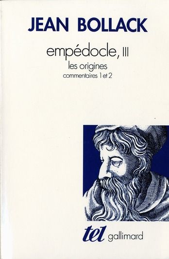 Emprunter Empédocle. Tome 3, Les origines : commentaires 1 et 2 livre