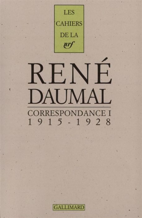 Emprunter CORRESPONDANCE. Tome 1, 1915-1928 livre