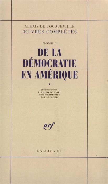 Emprunter De la démocratie en Amérique livre