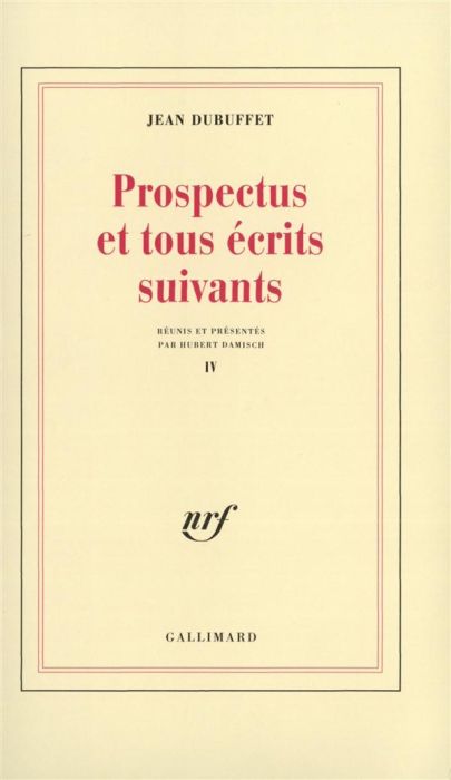 Emprunter Prospectus et tous écrits suivants. Tome 4 livre