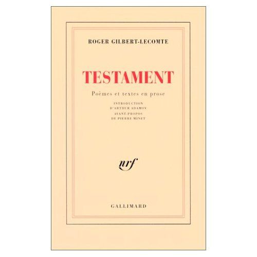 Emprunter Testament(poèmes et textes en prose) livre