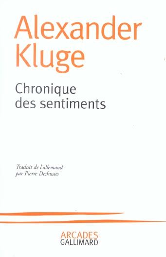 Emprunter Chronique des sentiments livre