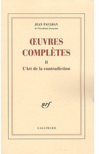 Emprunter Oeuvres complètes. Tome 2, L'Art de la contradiction livre