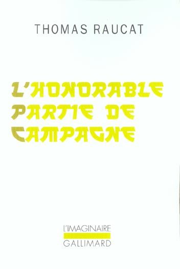 Emprunter L'honorable partie de campagne livre