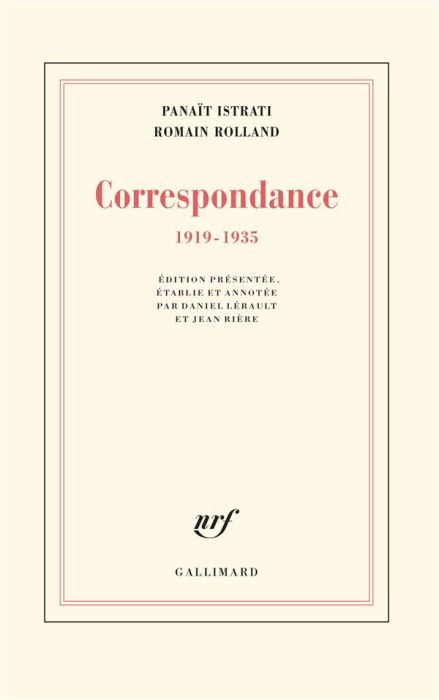 Emprunter Correspondance. 1919-1935 livre