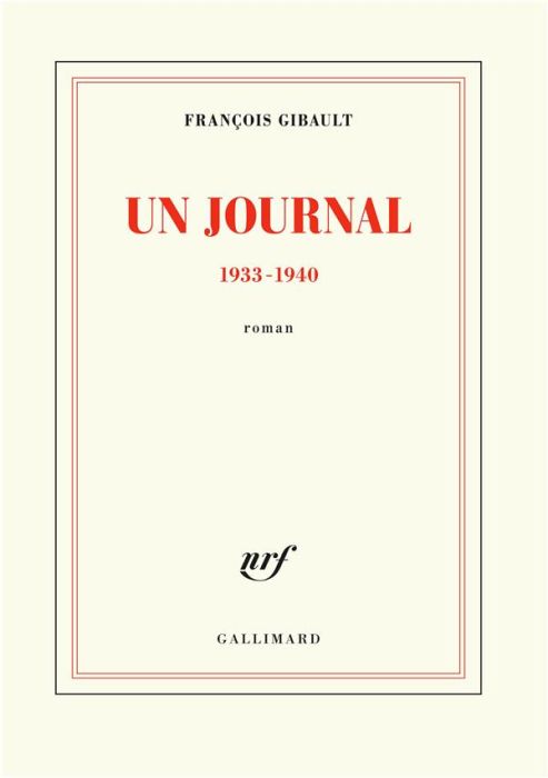 Emprunter Un journal 1933-1940 livre