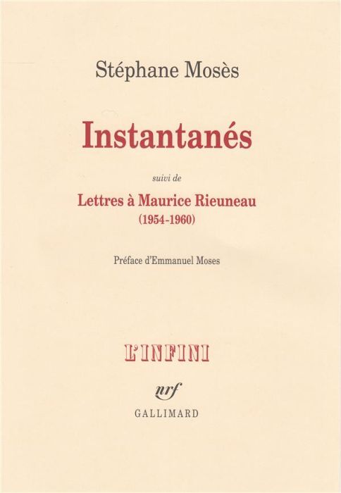 Emprunter Instantanés. Suivi de Lettres à Maurice Rieuneau (1954-1960) livre