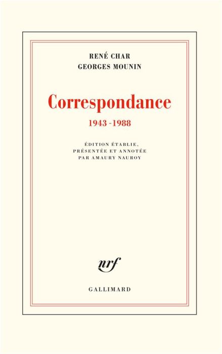 Emprunter Correspondance 1943-1988 livre