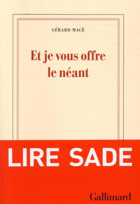 Emprunter Et je vous offre le néant livre