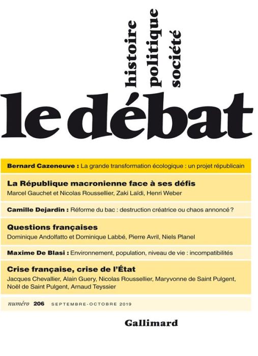 Emprunter Le Débat N° 206, septembre-octobre 2019 livre