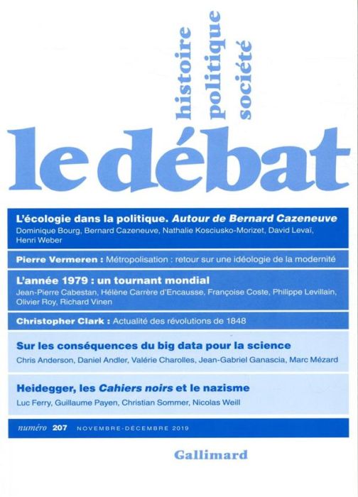 Emprunter Le Débat N° 207, novembre-décembre 2019 livre