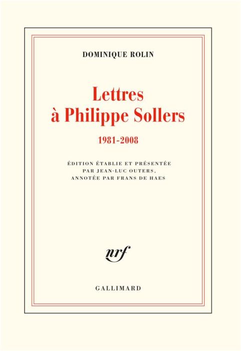 Emprunter Lettres à Philippe Sollers (1981-2008) livre