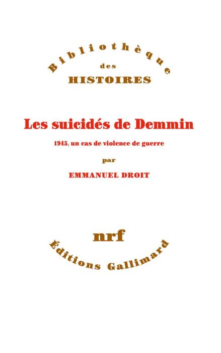 Emprunter Les suicidés de Demmin. 1945, un cas de violence de guerre livre