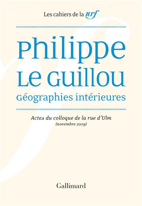 Emprunter Philippe Le Guillou, géographies intérieures livre