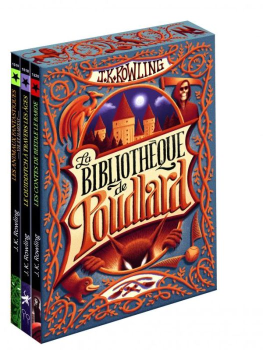 Emprunter La bibliothèque de Poudlard. Coffret en 3 volumes : Le Quidditch à travers les âges %3B Les animaux fa livre