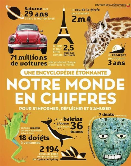 Emprunter Notre monde en chiffres. Pour s'informer, réfléchir et s'amuser. Une encyclopédie étonnante livre